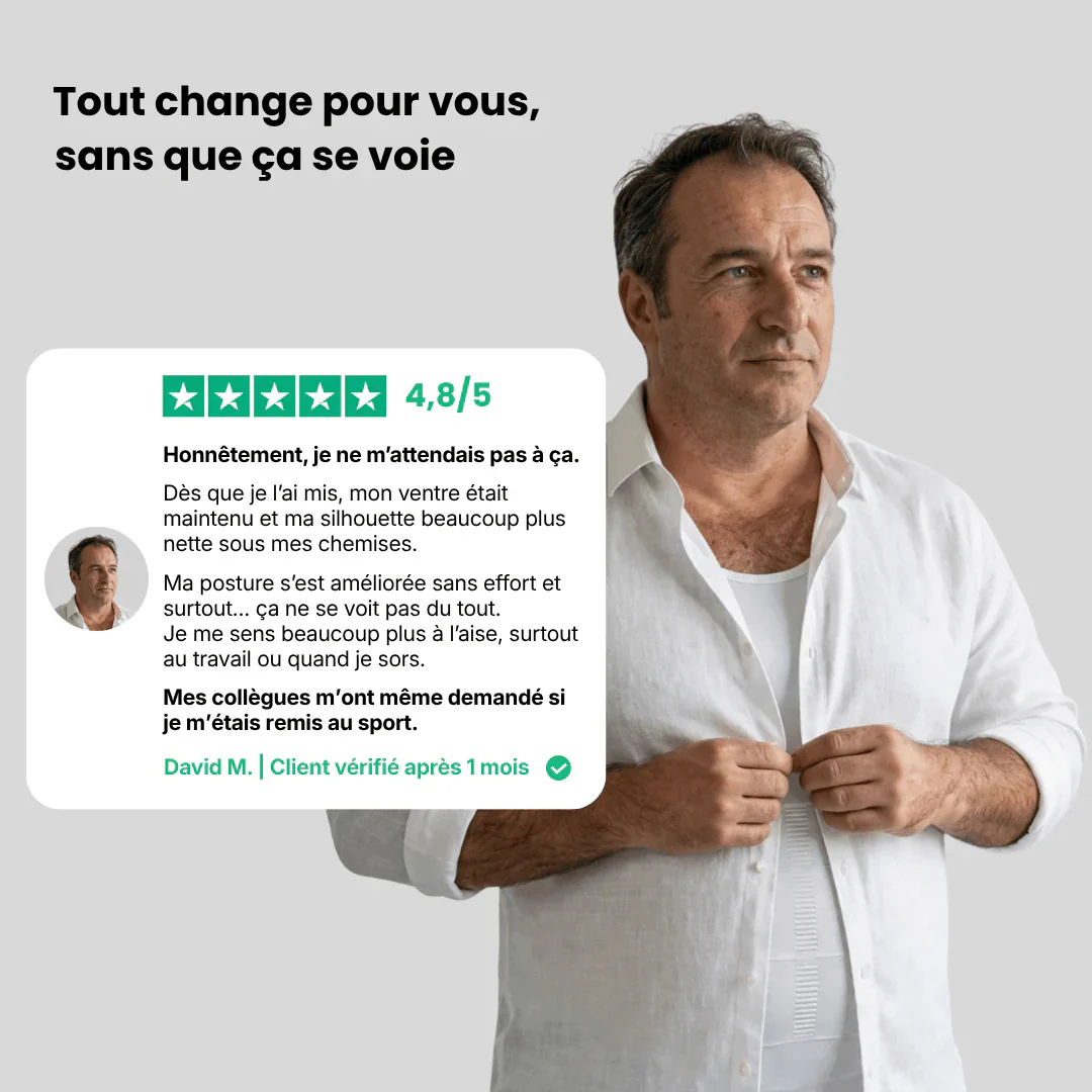 Débardeur Effet Sculptant Homme - Image 3
