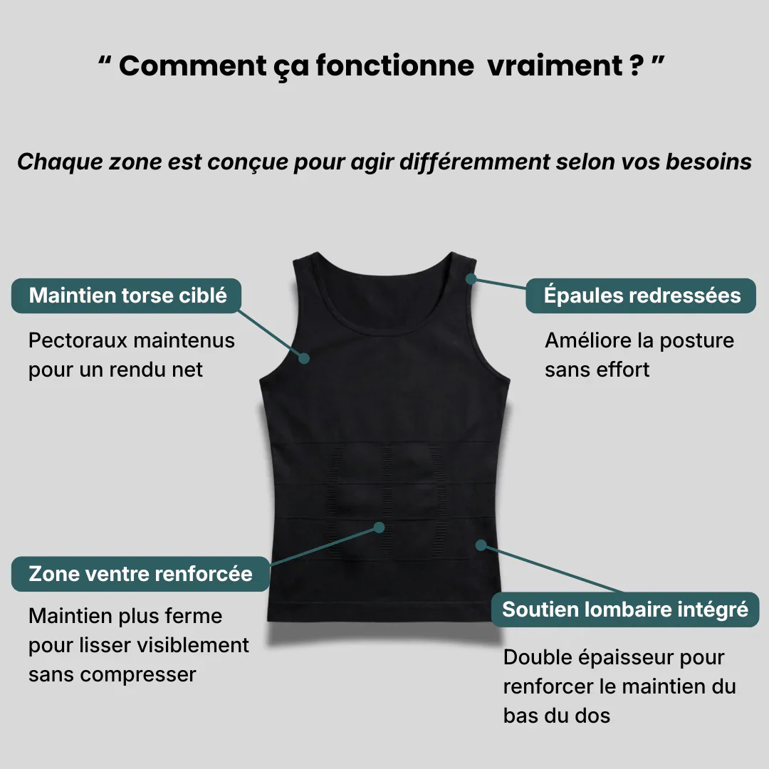 Débardeur Effet Sculptant Homme - Image 5