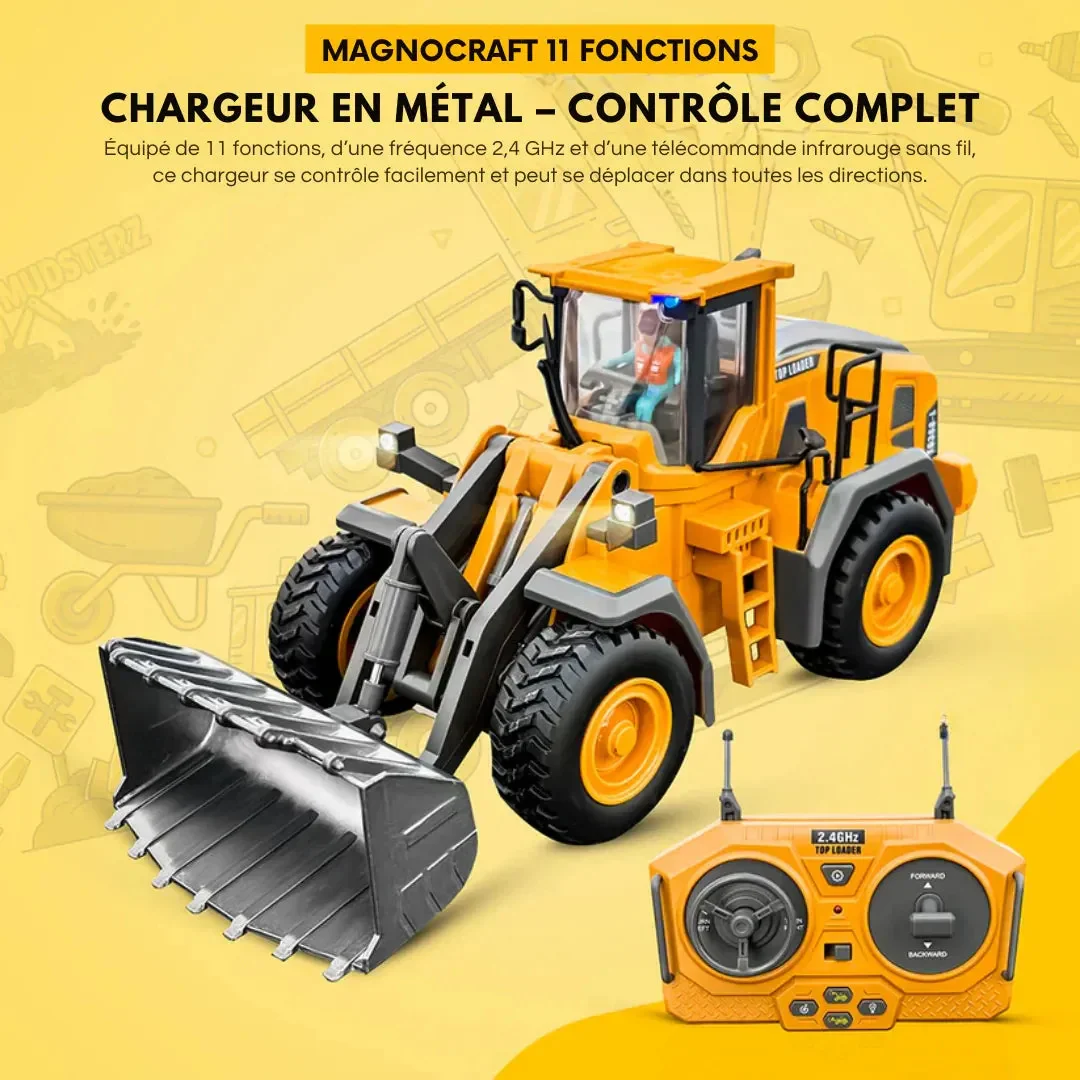Engin de chantier télécommandé réaliste - Image 6