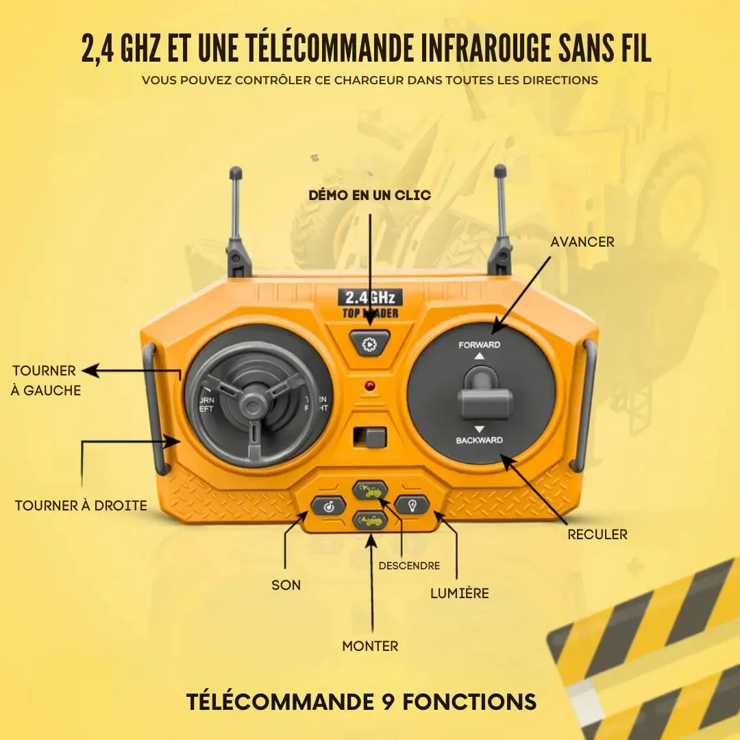 Engin de chantier télécommandé réaliste - Image 9