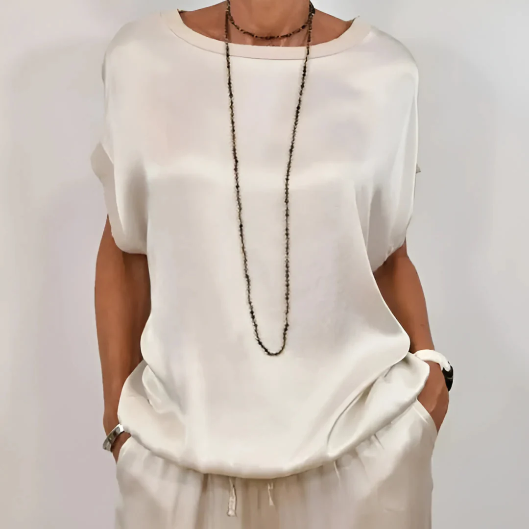 Ensemble satin femme élégant - Image 6