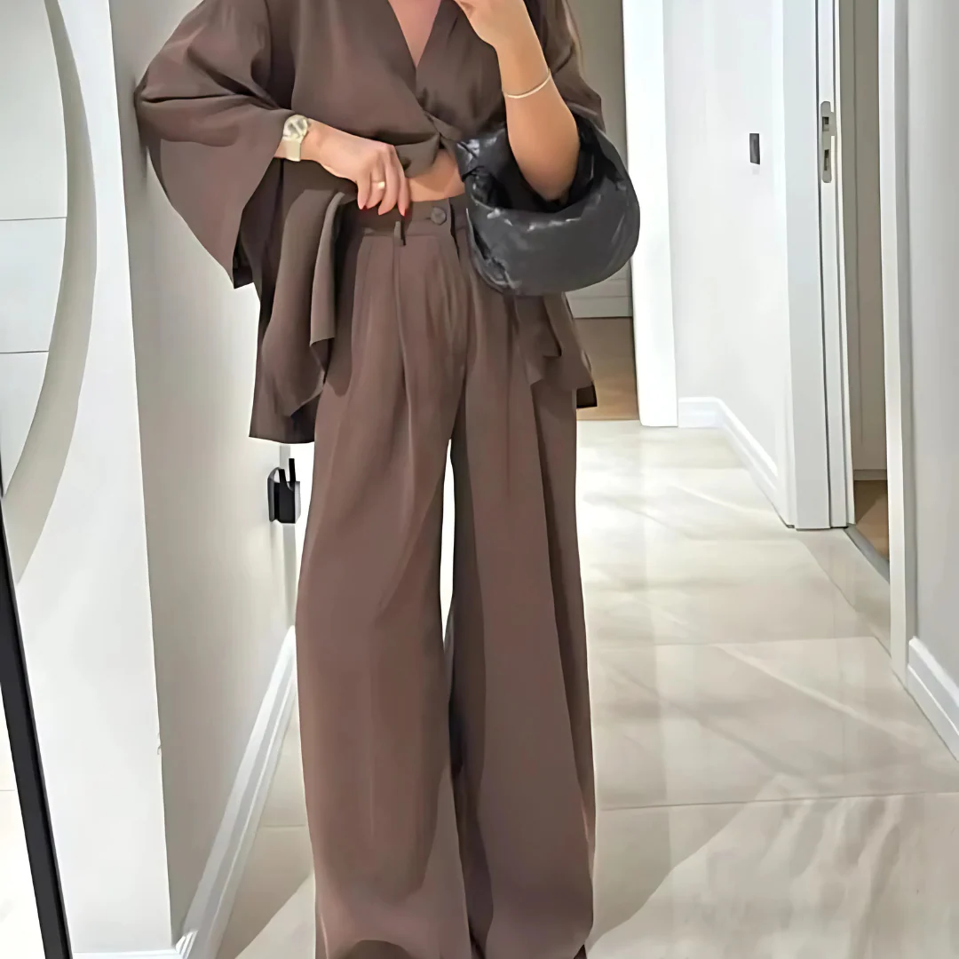 Ensemble élégant à coupe ample – Décontracté & Stylé