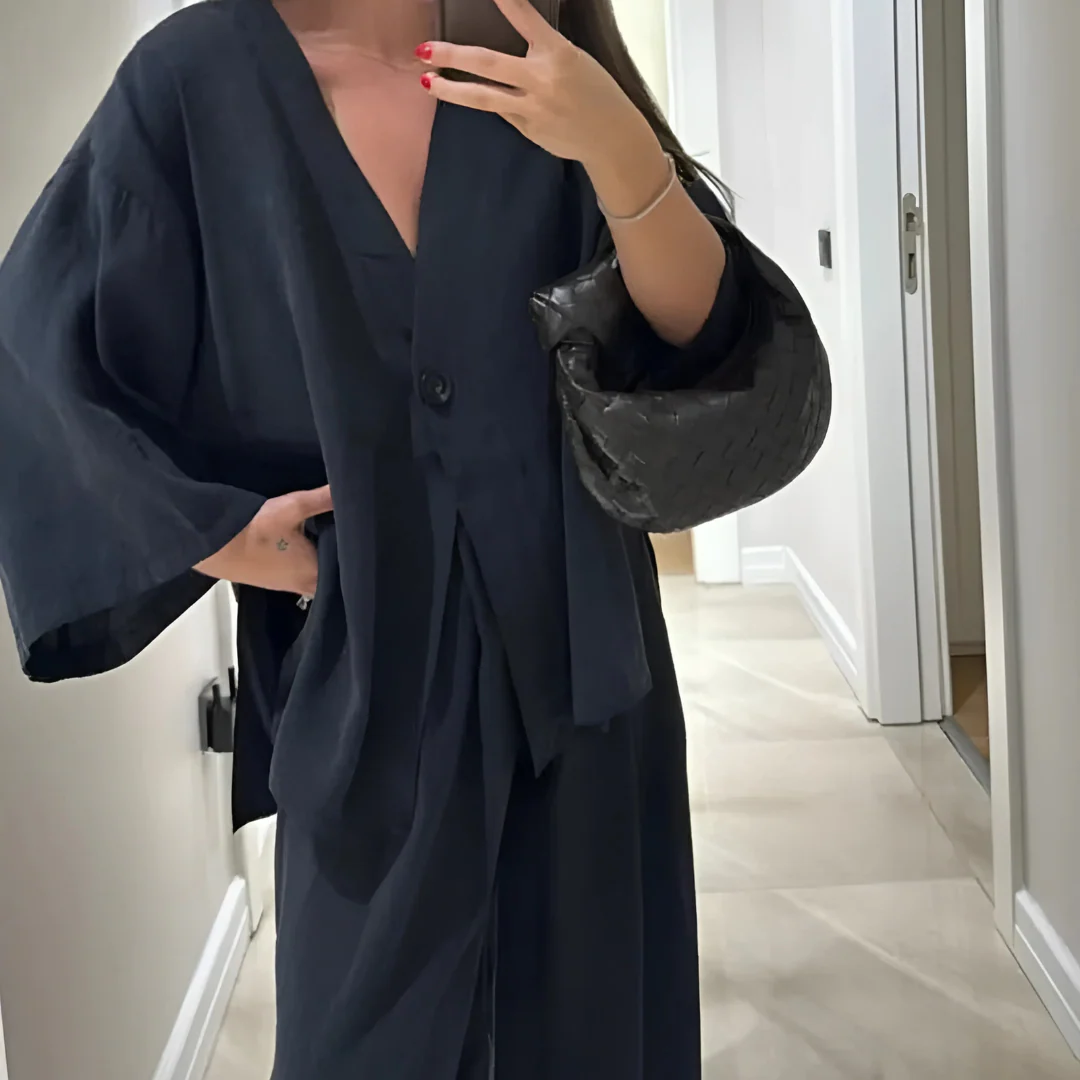 Ensemble élégant à coupe ample – Décontracté & Stylé - Image 3