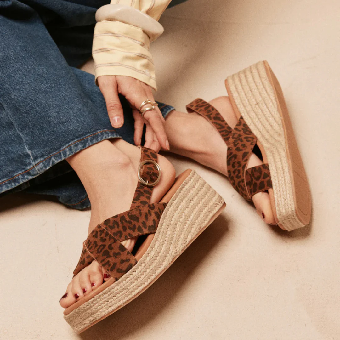Espadrilles à plateforme motif léopard - Image 3