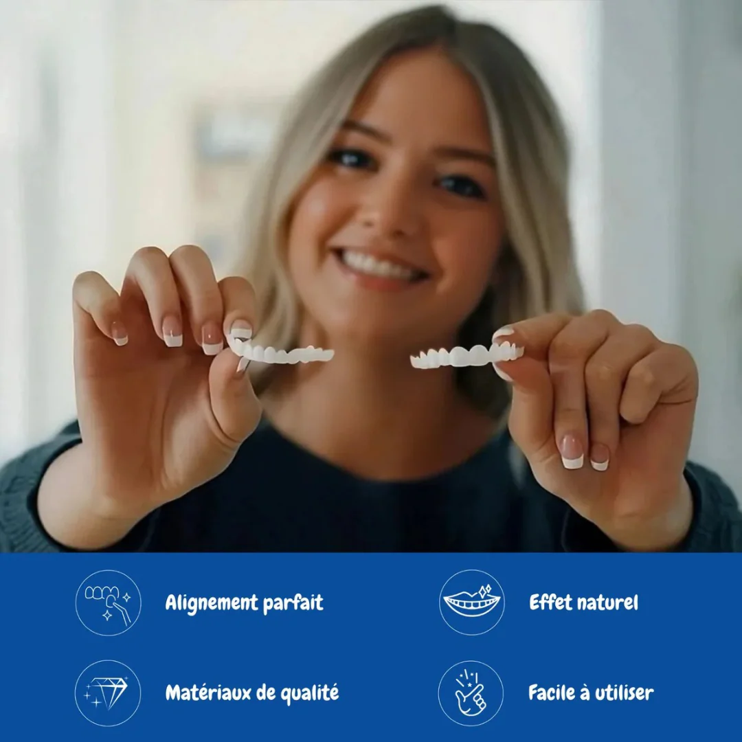 Facettes dentaires souples à clipser – Sourire immédiat - Image 2