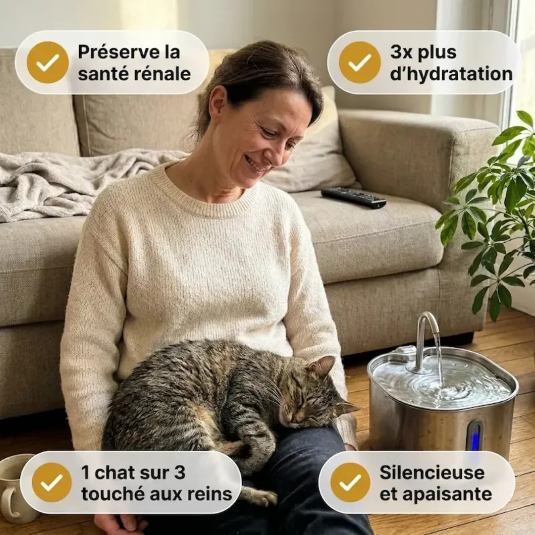 Fontaine à Eau pour Chat en Acier Inoxydable - Image 5