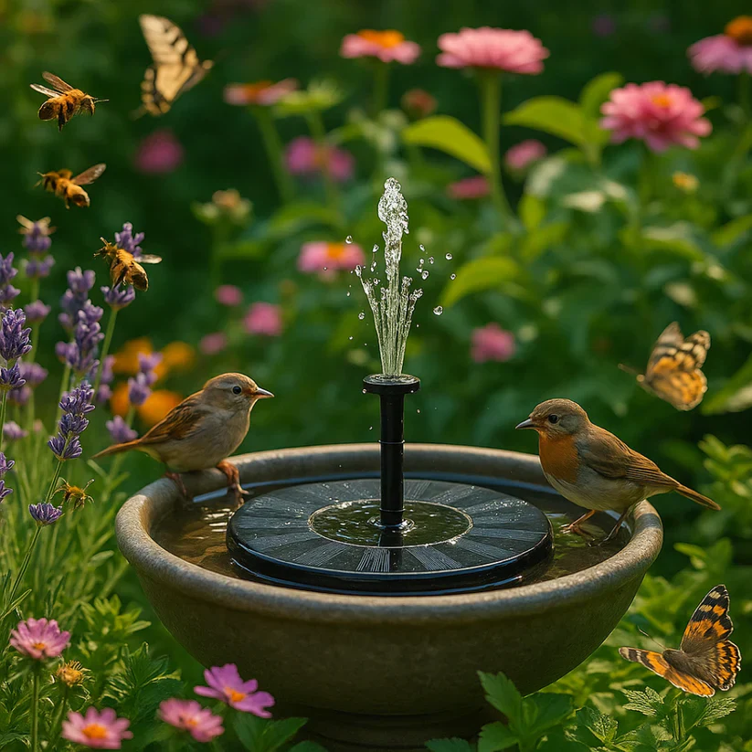 Fontaine solaire pour balcon, jardin & terrasse - Image 9