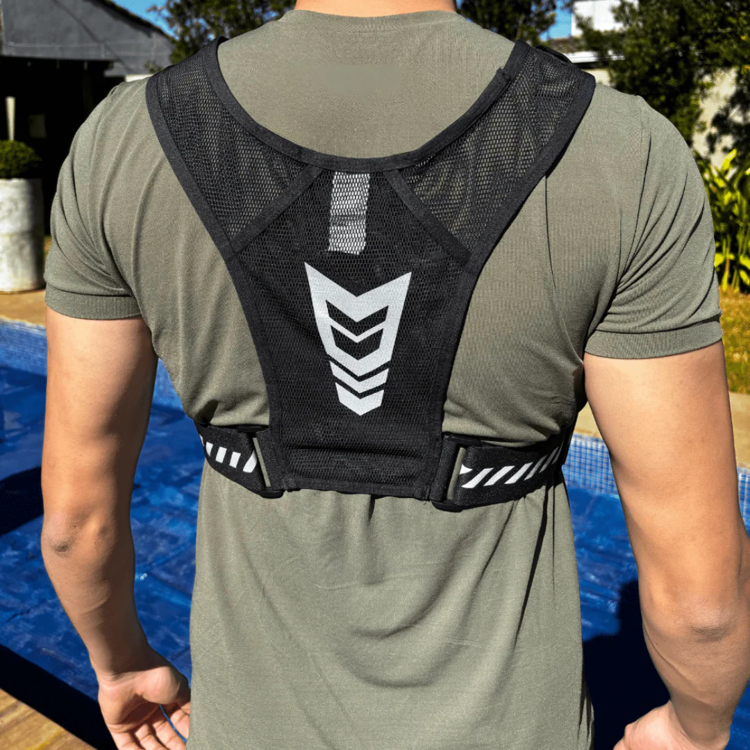 Gilet de course respirant avec gourde souple - Image 10