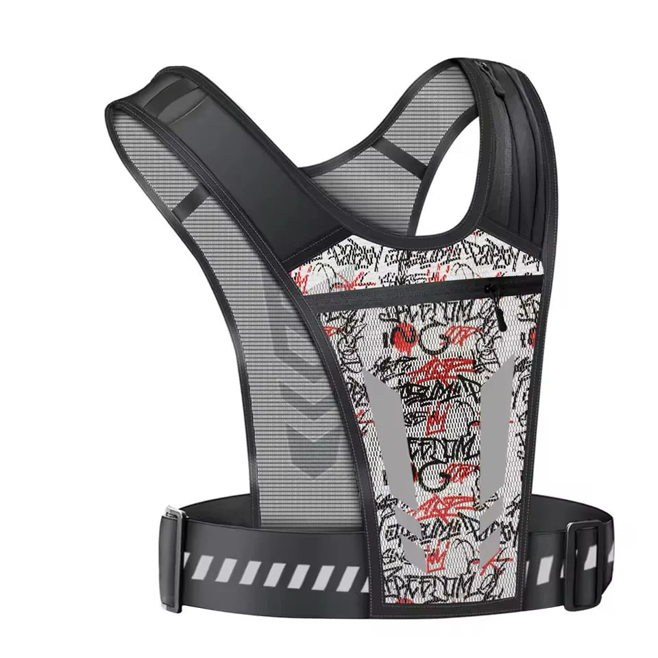 Gilet de course respirant avec gourde souple - Image 4