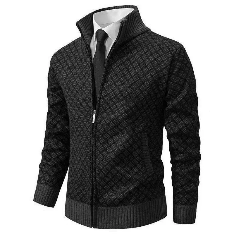 Gilet homme à fermeture éclair en maille élégante