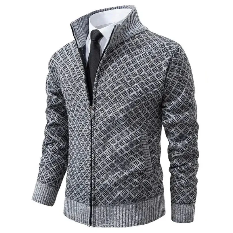 Gilet homme à fermeture éclair en maille élégante - Image 3