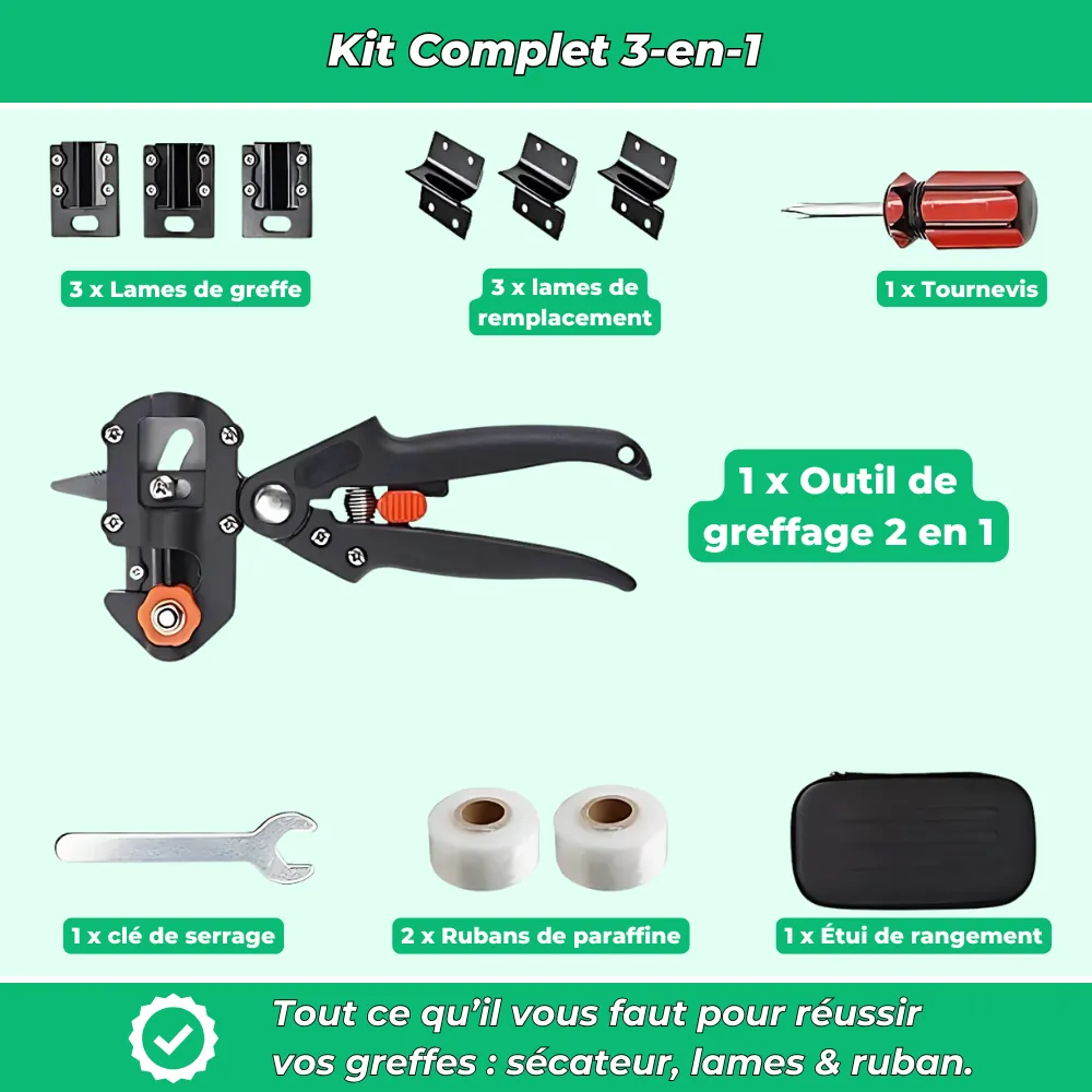 Greff'Master|Kit d’Outils de Greffe 3-en-1 - Image 3