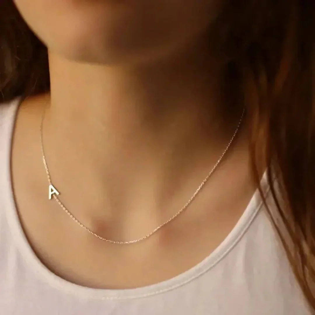 Collier d'initiales délicat à personnaliser - Image 5