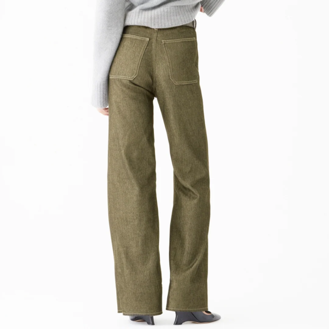 Jean stretch taille haute à jambe large FitCurve - Image 11