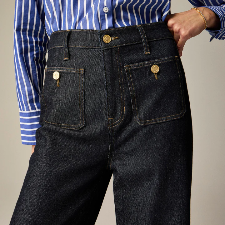 Jean stretch taille haute à jambe large FitCurve - Image 14