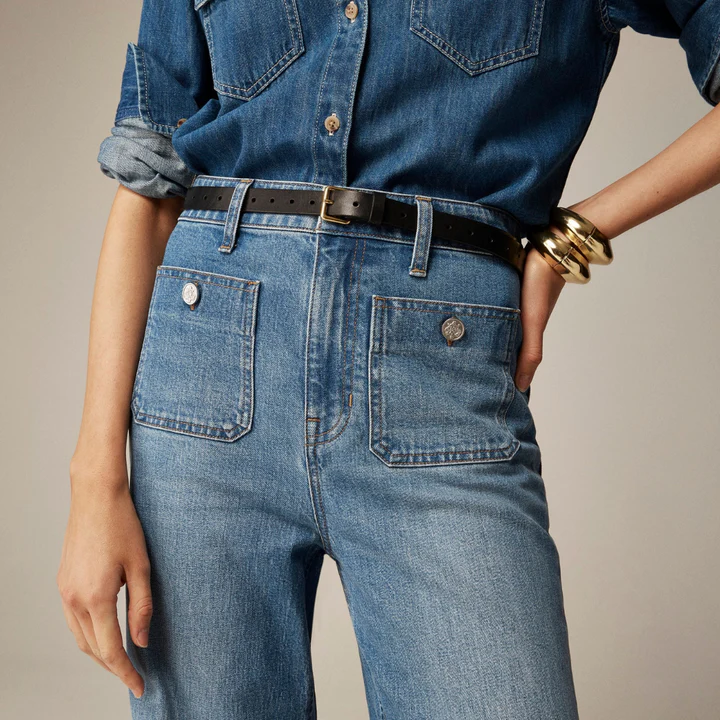 Jean stretch taille haute à jambe large FitCurve - Image 3