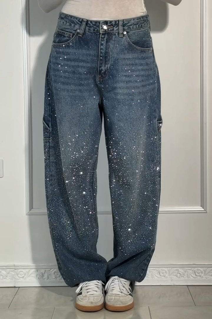 Jean ample pour femme avec strass - Image 9