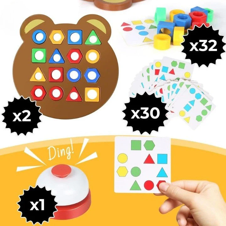 Jeu d'association formes et couleurs | PUZZPLAY™ (Pack Duo) - Image 2