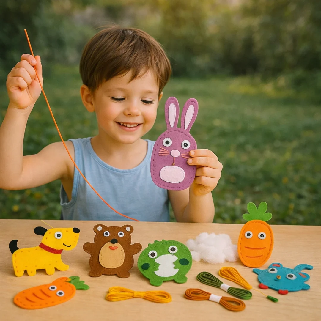 Kit de Couture Animaux en Feutrine pour Enfants - Image 10