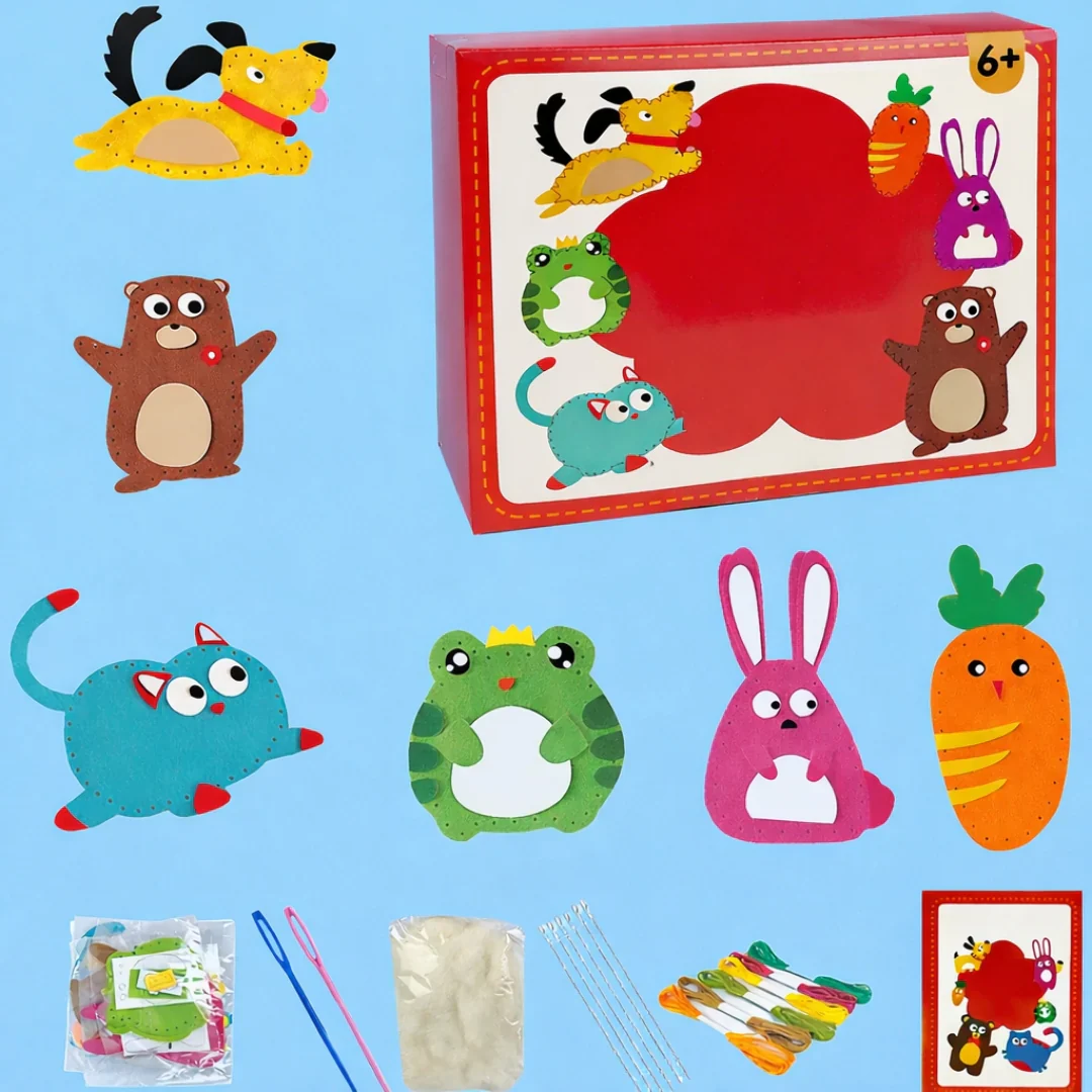 Kit de Couture Animaux en Feutrine pour Enfants - Image 11