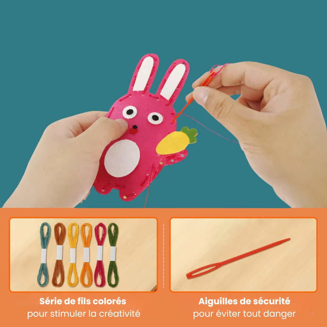 Kit de Couture Animaux en Feutrine pour Enfants - Image 5
