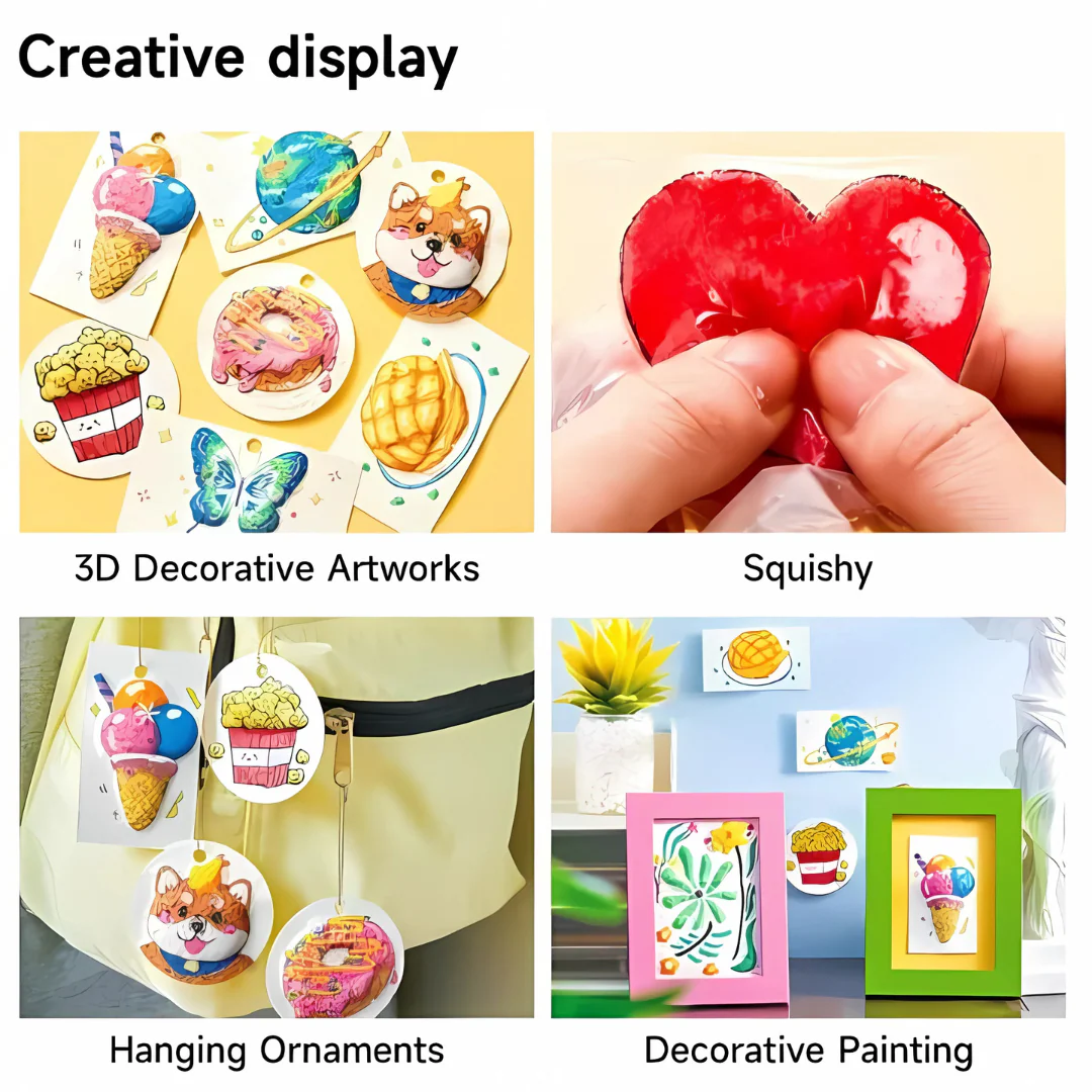 Kit de peinture créative pour enfants avec effet 3D - Image 5