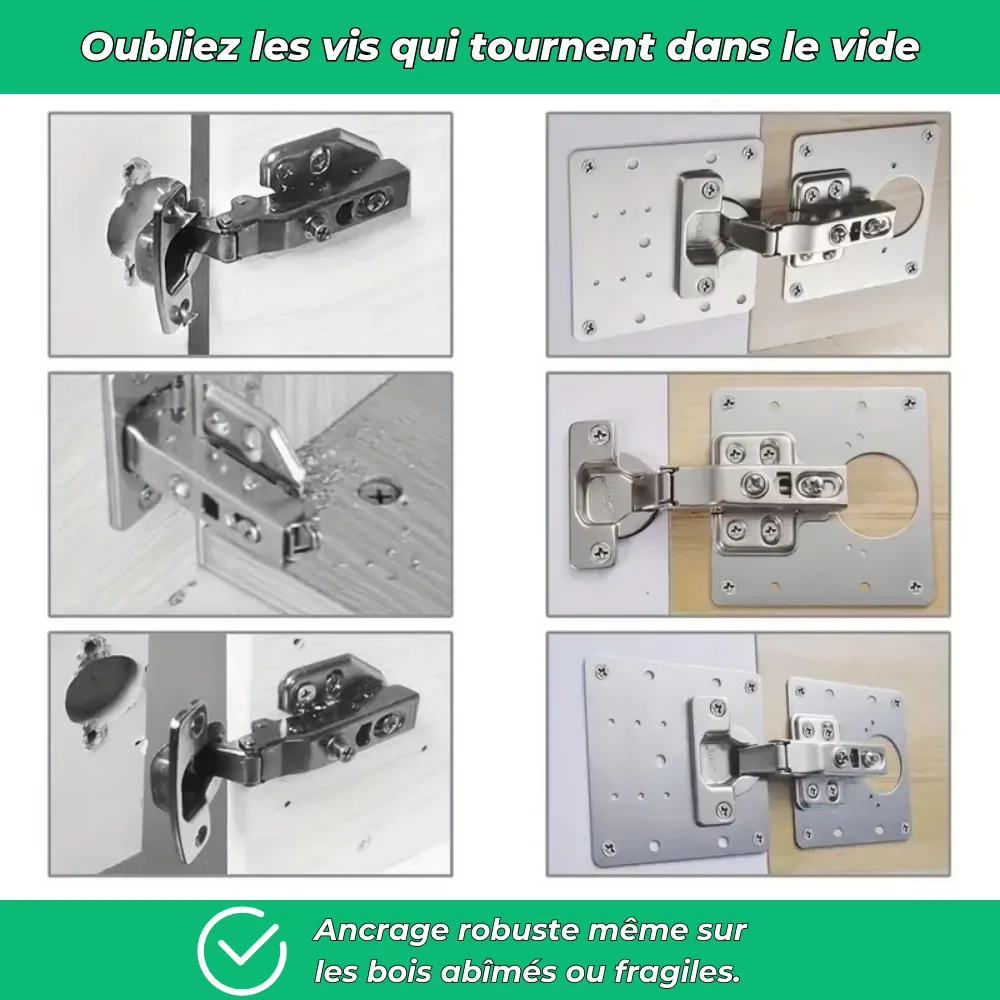 Kit de réparation charnières meubles - Image 3