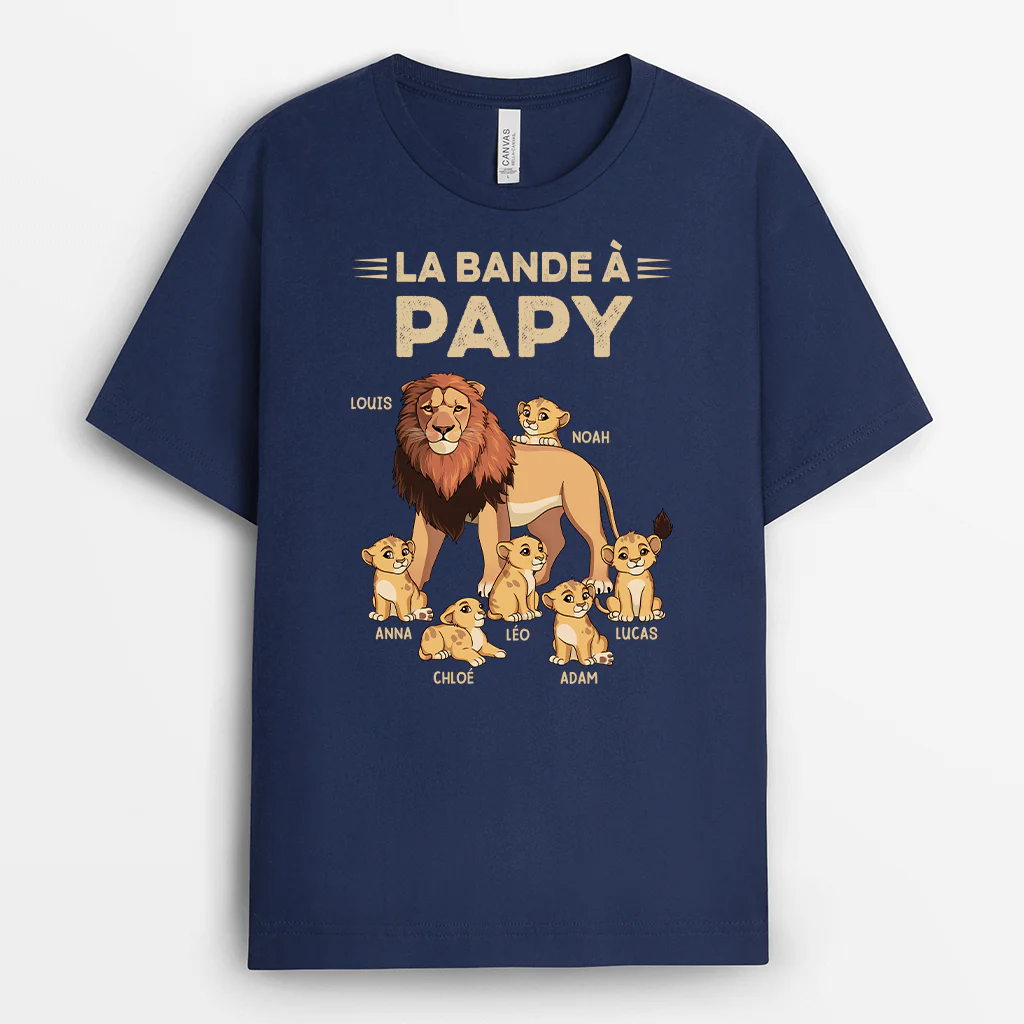 La Bande à Papa Lion - Cadeau personnalisé | T-shirt pour homme - Image 3