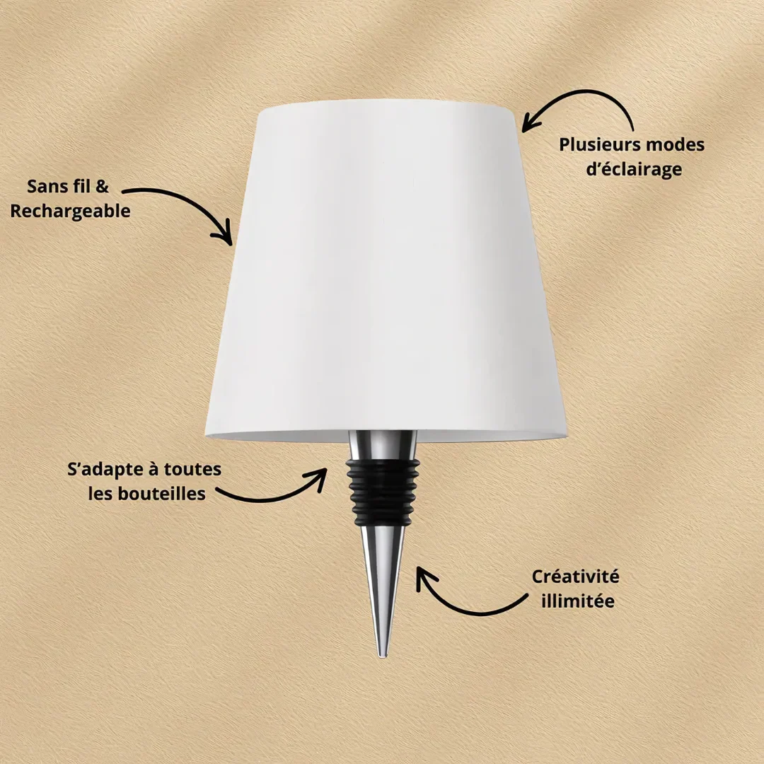 Lampe LED sans fil pour bouteilles - Image 2
