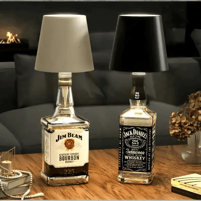 Lampe sans fil à poser sur bouteille