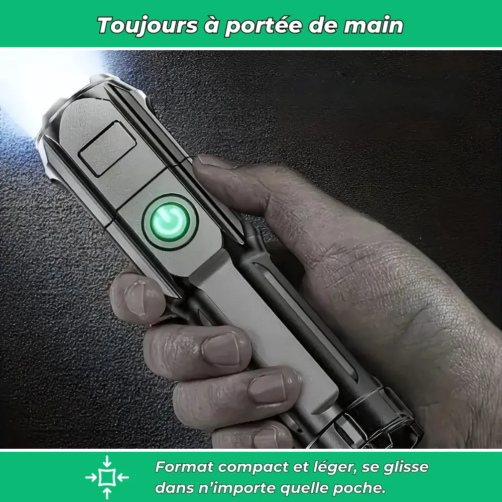 Lampe de poche LED à zoom réglable - Image 3