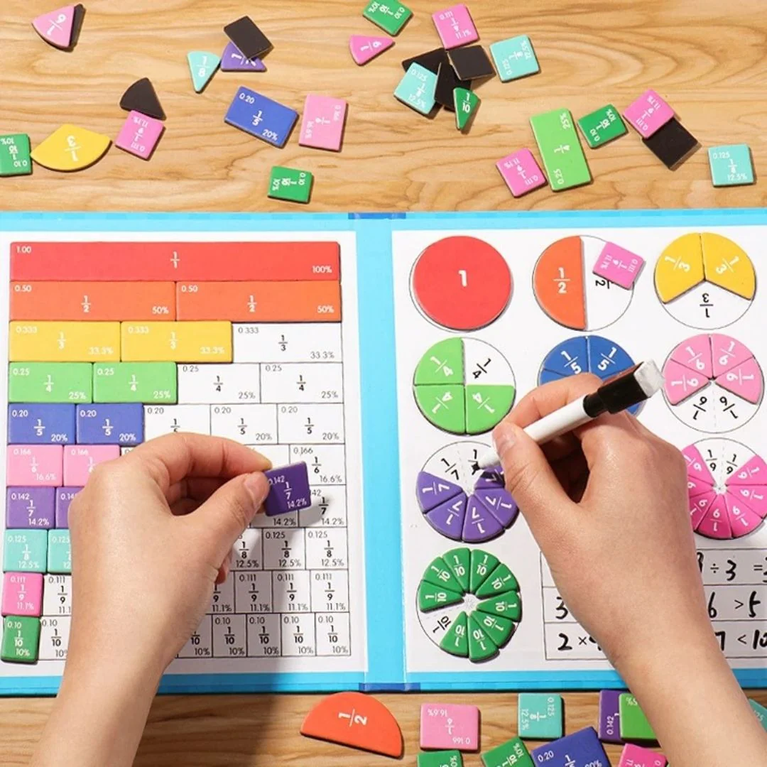 Livre de Fractions Magnétique Montessori - FractionGame™ - Image 12