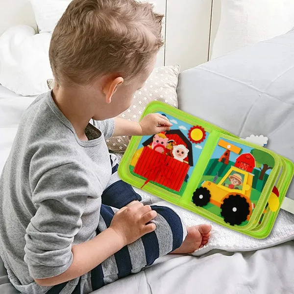 Livre éducatif interactif ferme Montessori