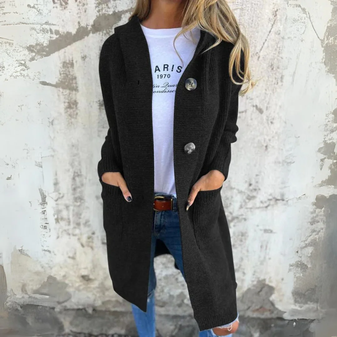 Long cardigan en maille pour femme - Image 5