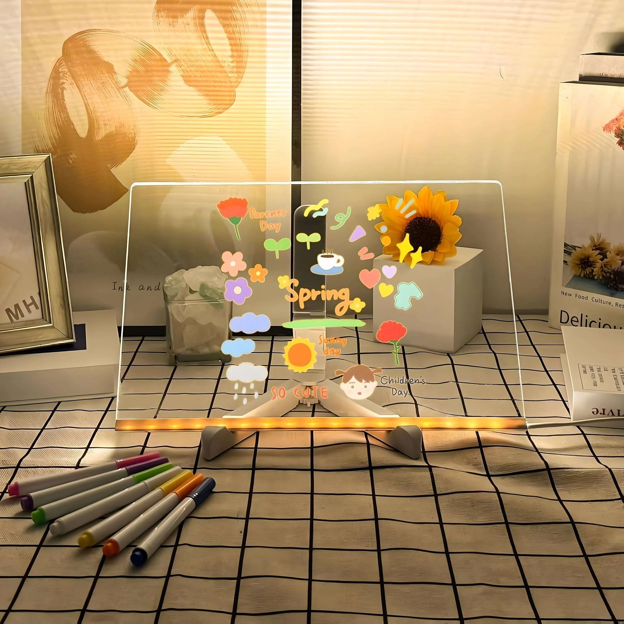 Magic Led-Zeichentafel (inclus 7 stylos lumineux) - Image 2