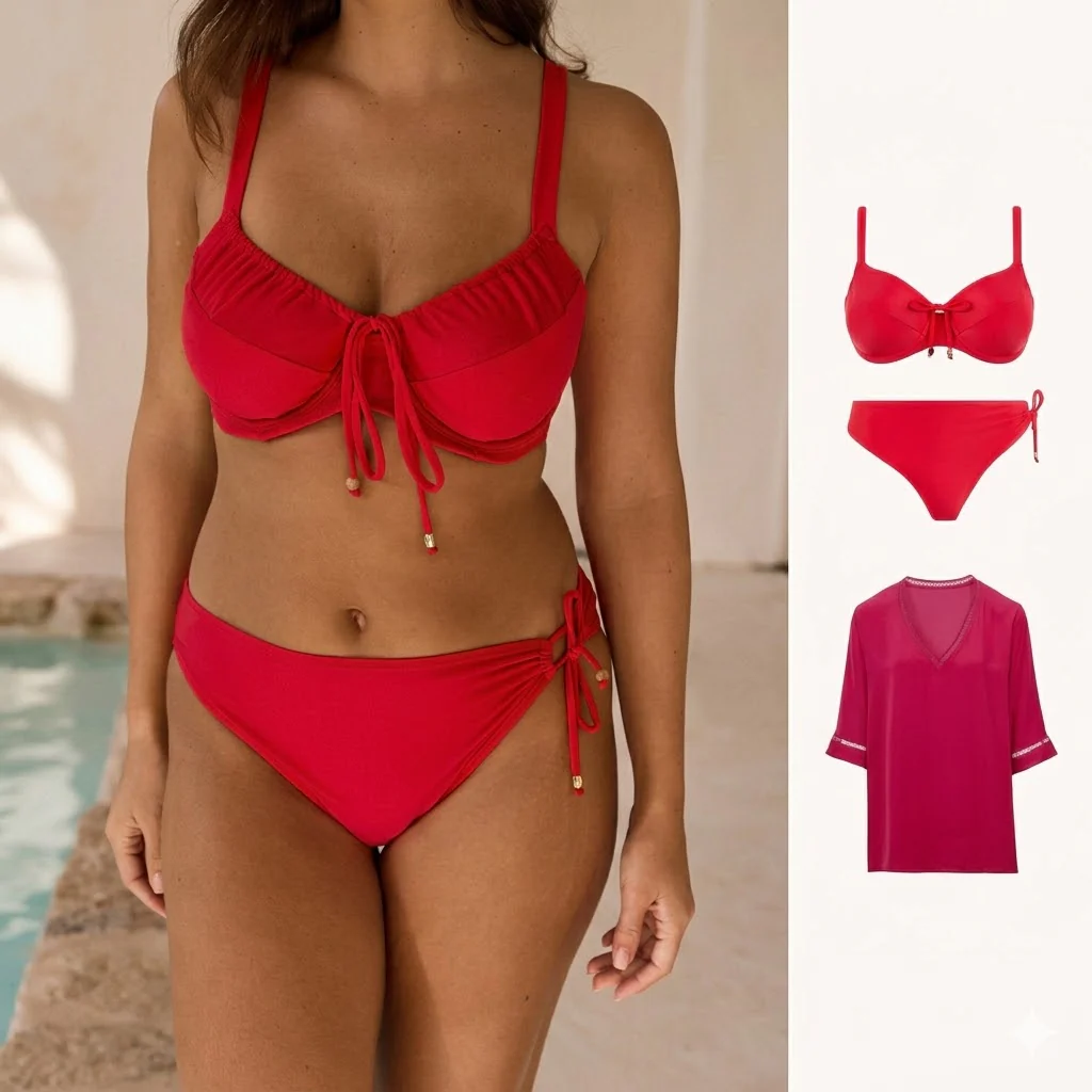 Maillot de bain 2 pièces avec pochette - Image 2