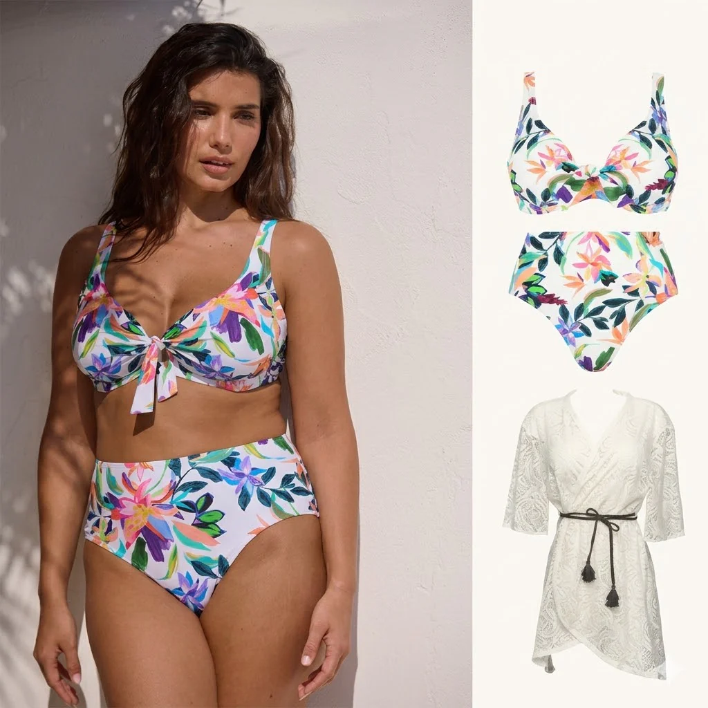 Maillot de bain 2 pièces avec pochette - Image 3