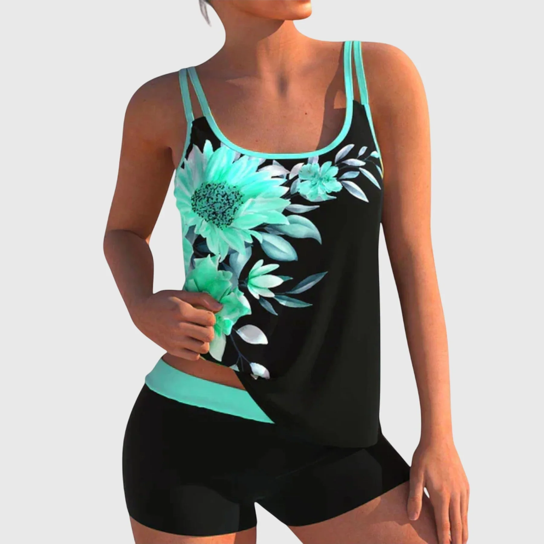 Maillot de bain femme élégant à motifs colorés - Image 7
