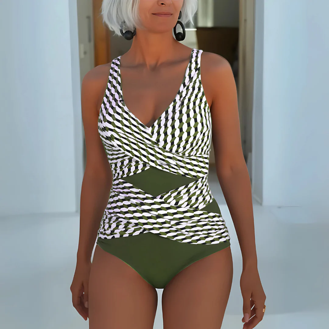 Maillot de bain croisé taille haute - Image 3