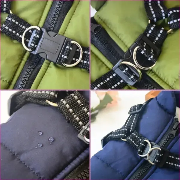 Manteau pour chien avec harnais intégré - Image 5