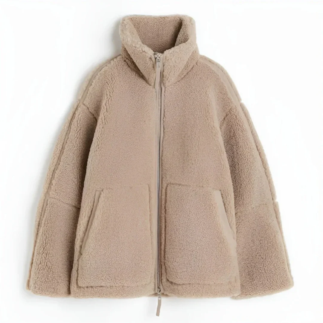 Manteau teddy doux femme - Image 3
