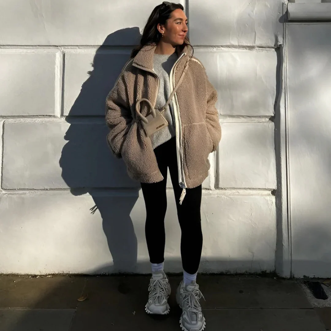 Manteau teddy doux femme - Image 7