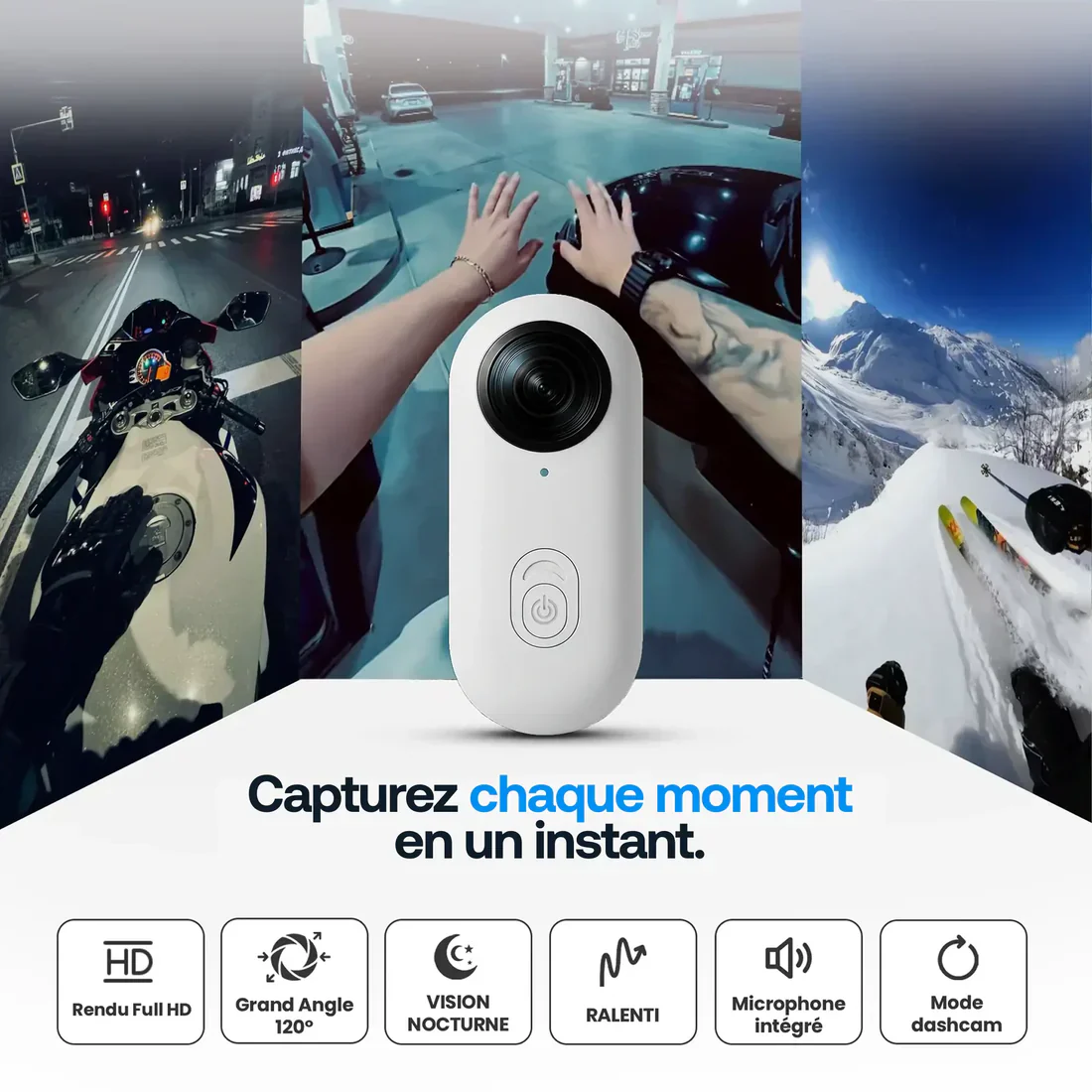 Mini Caméra Portable POV avec Transfert Vidéo Instantané - Image 7