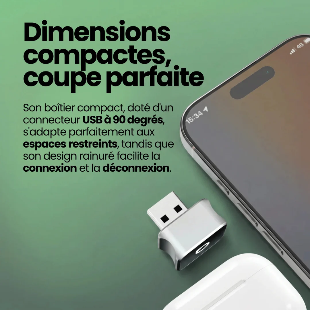 Mini Cube Connecteur compatible Apple CarPlay® et Android Auto™ - Image 2