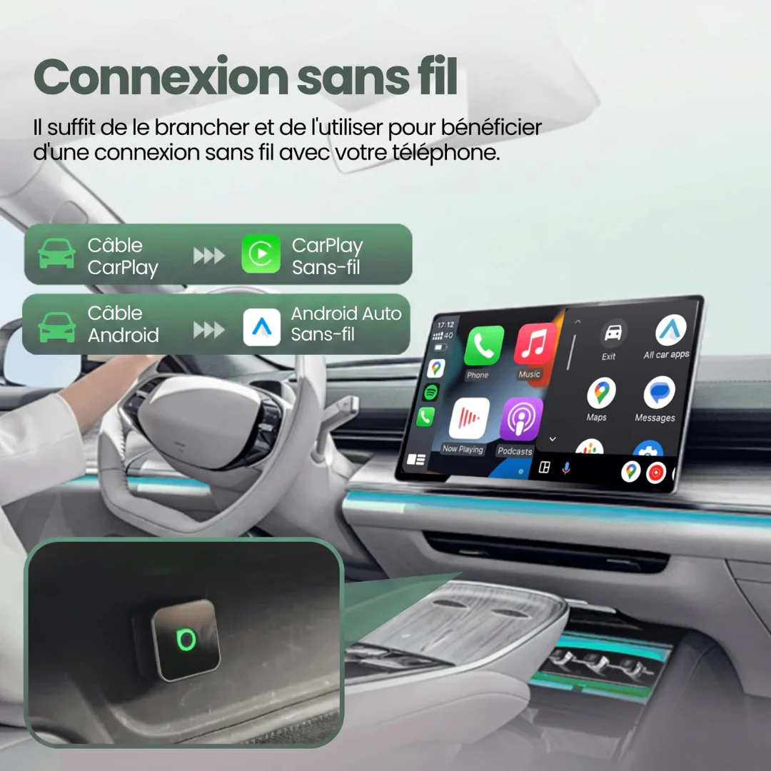 Mini Cube Connecteur compatible Apple CarPlay® et Android Auto™ - Image 4