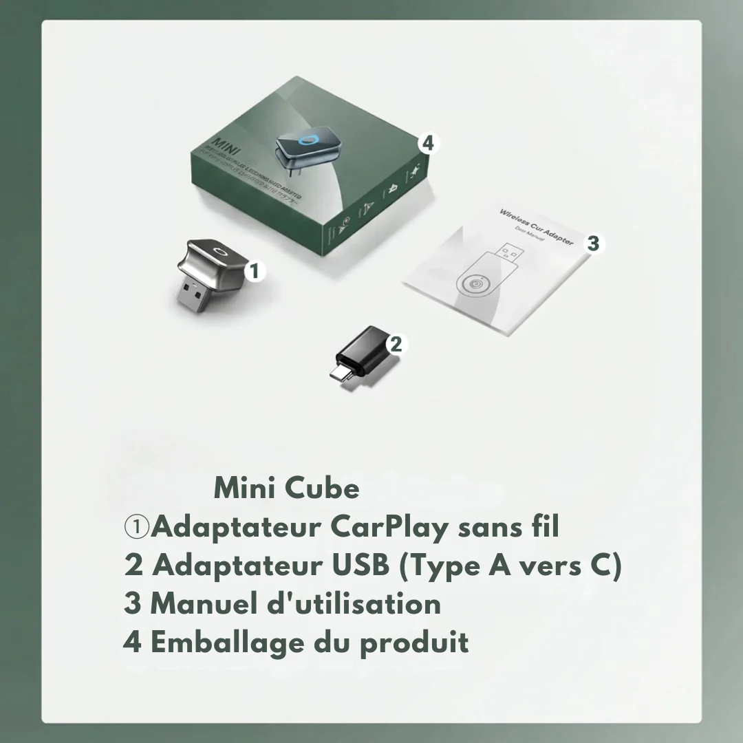 Mini Cube Connecteur compatible Apple CarPlay® et Android Auto™ - Image 8