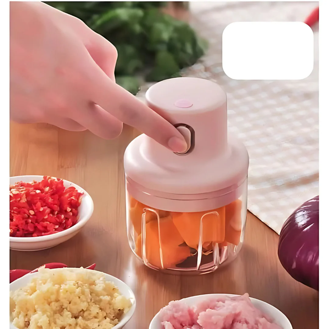 Mini Hachoir Rechargeable Sans Fil pour Cuisine - Image 3