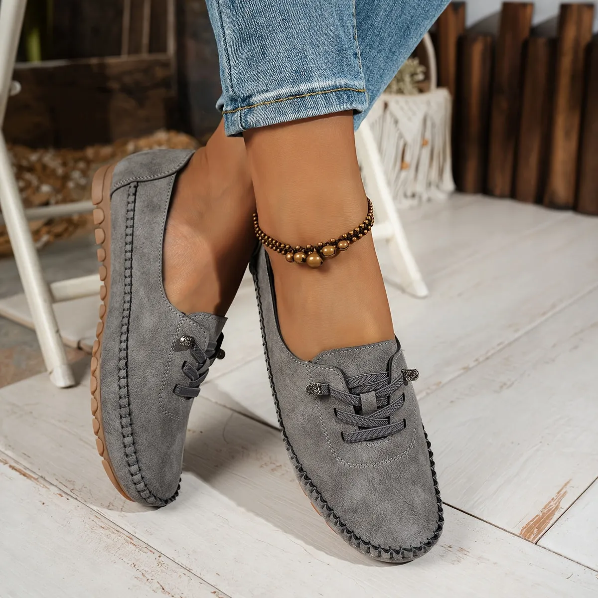 Mocassins confortables pour pieds sensibles