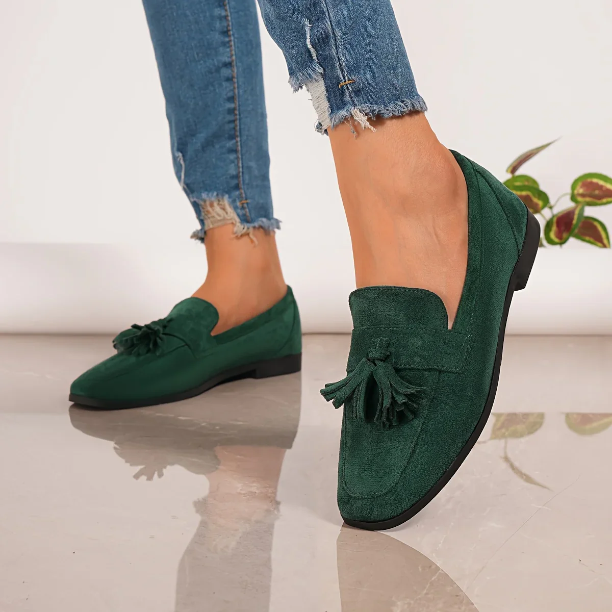 Mocassins Confortables à Franges Femme - Image 9