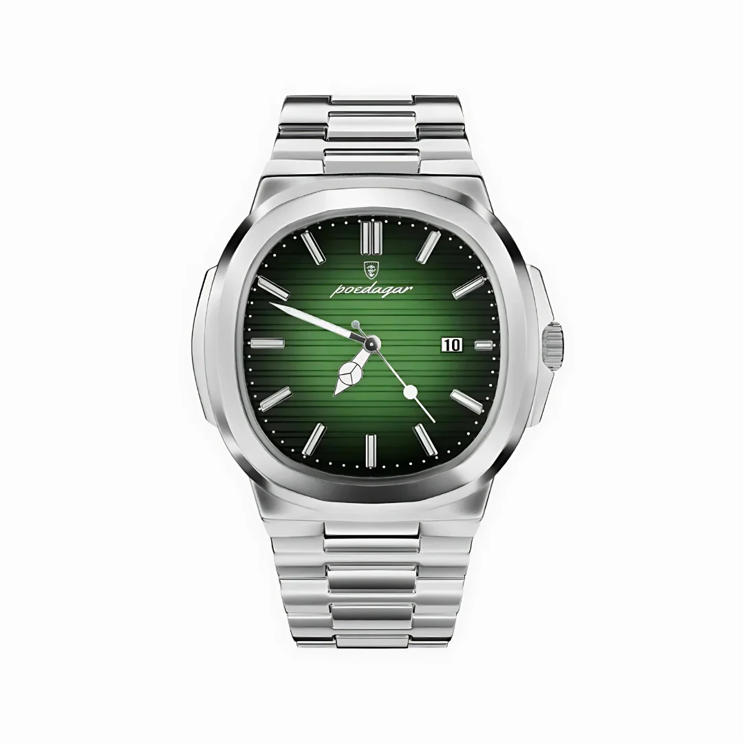 Montre-bracelet minimaliste Blanc Acier inoxydable - Image 2